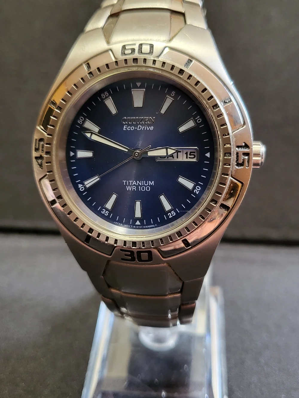 Citizen Eco-Drive Titanium Men's Watch - Blue Dial - GN-4W-S, SERIAL 780859